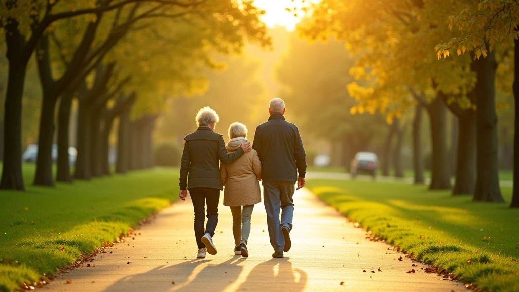 Seniori pastaigas parkā